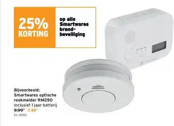 GAMMA Smartwares optische rookmelder RM250 aanbieding