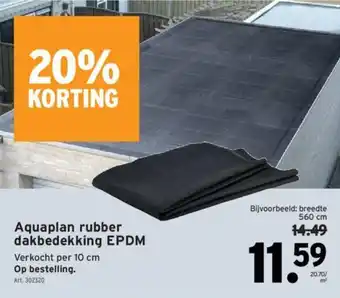 GAMMA Aquaplan rubber dakbedekking EPDM aanbieding