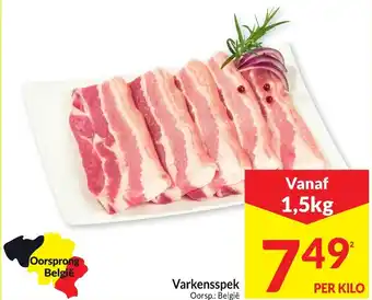 Intermarché Varkensspek aanbieding