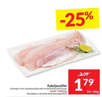 Intermarché Kabeljauwfilet aanbieding