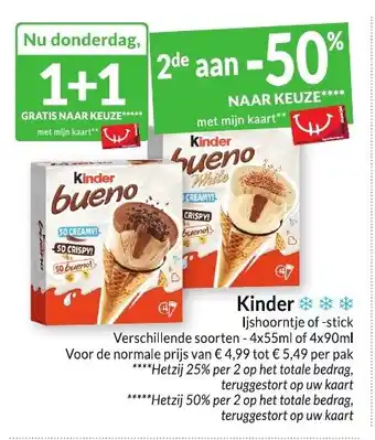 Intermarché Kinder aanbieding