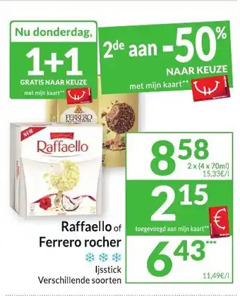 Intermarché Raffaello of Ferrero rocher aanbieding
