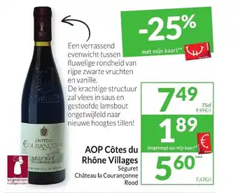 Intermarché AOP Côtes du Rhône Villages aanbieding