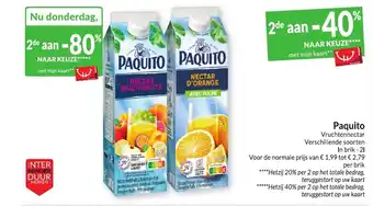 Intermarché PAQUITO aanbieding