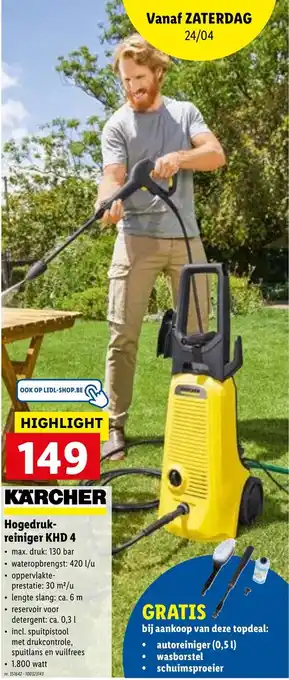 Lidl Hogedrukreiniger KHD 4 aanbieding
