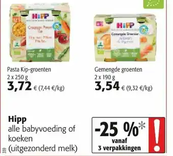 Colruyt Hipp Babyvoeding of koeken aanbieding