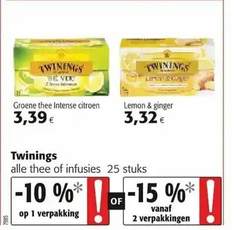 Colruyt Twinings Thee of Infusies 25st aanbieding