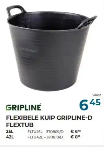 GRIPLINE FLEXIBELE KUIP GRIPLINE-D FLEXTUB 25L