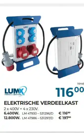 Meno Pro LUMX ELEKTRISCHE VERDEELKAST 6.400W aanbieding