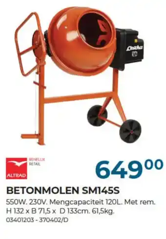 Meno Pro ALTRAD BETONMOLEN SM145S aanbieding