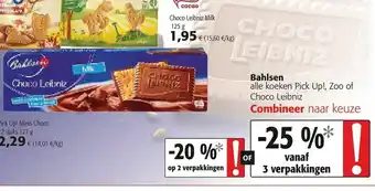 Colruyt Bahlsen Choco Leibniz Milk 125g aanbieding