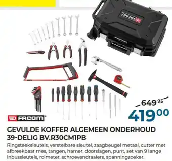 Meno Pro FACOM GEVULDE KOFFER ALGEMEEN ONDERHOUD 39-DELIG BV.R30CM1PB aanbieding