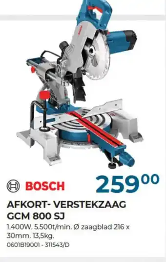 Meno Pro BOSCH AFKORT-VERSTEKZAAG GCM 800 SJ aanbieding