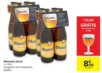 Carrefour Moinette blond 4*330ml aanbieding