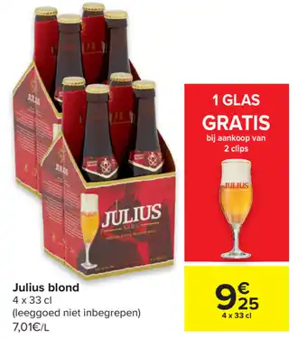 Carrefour Julius blond 4*330ml aanbieding