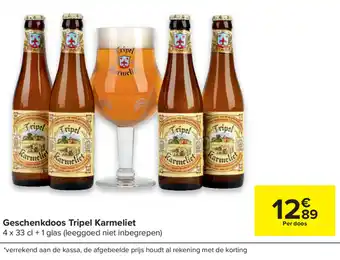 Carrefour Tripel Karmeliet Geschenkdoos aanbieding