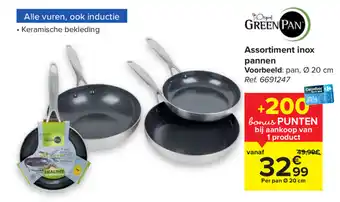 GreenPan Inox pannen
