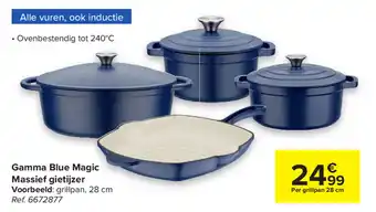 Carrefour Gamma Blue Magic Massief gietijzer aanbieding
