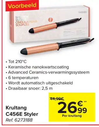 Carrefour BaByliss Krultang Styler | C456E aanbieding