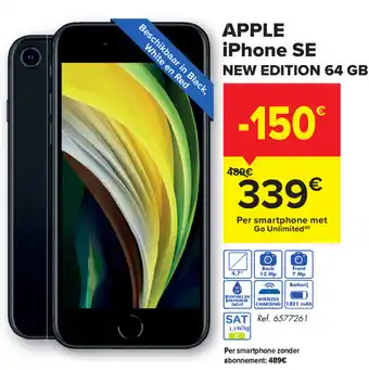 Carrefour Apple iPhone SE 64GB aanbieding
