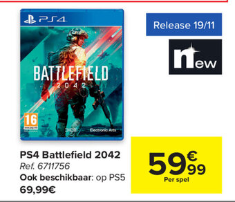 Carrefour PS4 Battlefield 2042 aanbieding