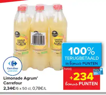 Carrefour Carrefour Limonade Agrum 6*500ml aanbieding