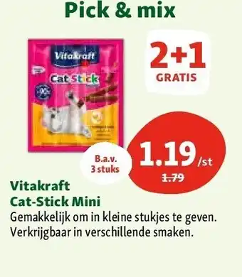 Maxi Zoo Vitakraft Cat-Stick Mini aanbieding