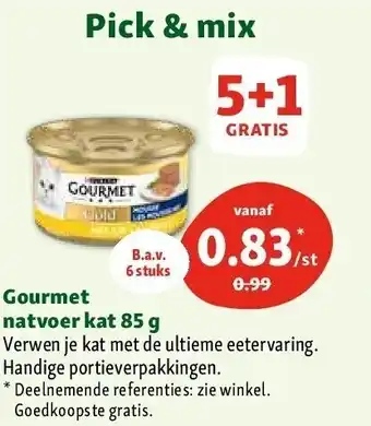 Maxi Zoo Gourmet natvoer kat 85 g aanbieding