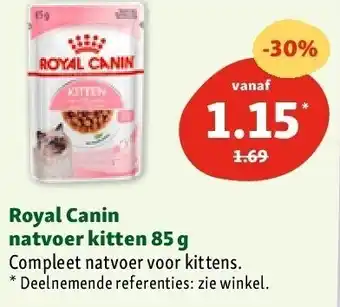 Maxi Zoo Royal Canin natvoer kitten 85 g aanbieding