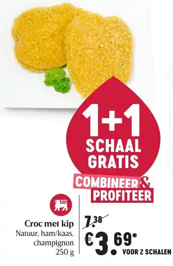 Delhaize Croc met kip 2*250g aanbieding