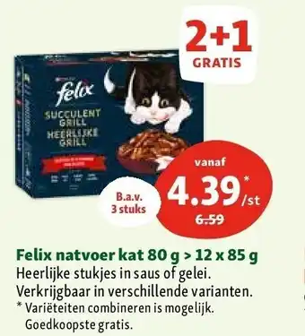 Maxi Zoo Felix natvoer kat 80 g > 12 x 85 g aanbieding
