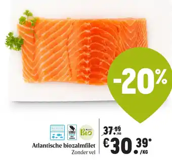 Delhaize Atlantische zalmfilet 1kg aanbieding