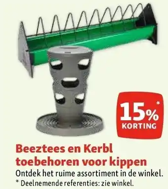 Maxi Zoo Beeztees en Kerbl toebehoren voor kippen aanbieding