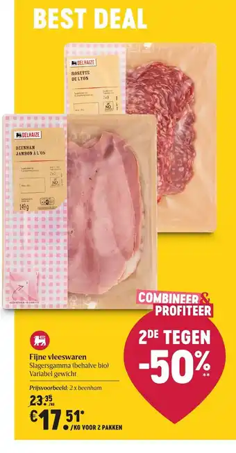 Delhaize Fijne vleeswaren 1kg aanbieding