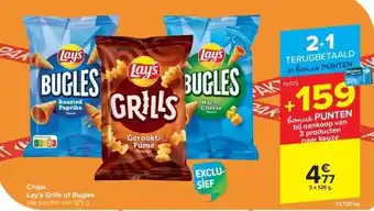 Carrefour Chips Lay’s Grills of Bugles aanbieding