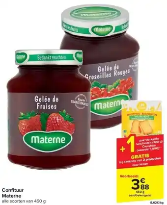 Carrefour Confi tuur Materne aanbieding