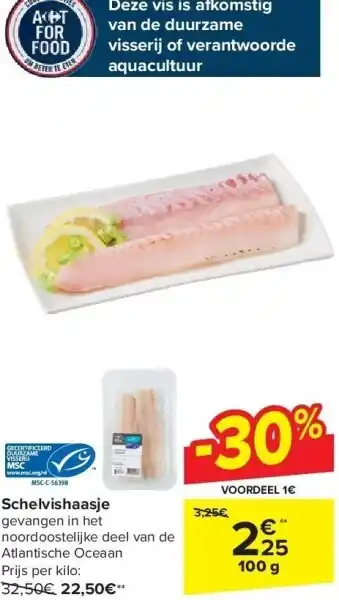 Carrefour Schelvishaasje aanbieding