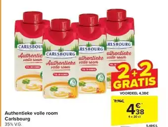 Carrefour Authentieke volle room Carlsbourg aanbieding