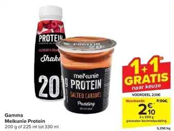 Carrefour Gamma Melkunie Protein aanbieding