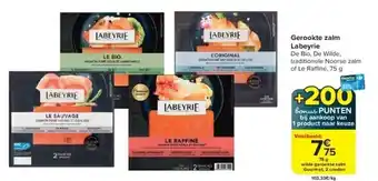 Carrefour Gerookte zalm Labeyrie aanbieding