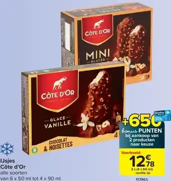 Carrefour IJsjes Côte d’Or aanbieding