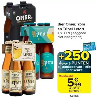 Carrefour Bier Omer, Ypra en Tripel Lefort aanbieding