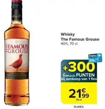 Carrefour Whisky The Famous Grouse aanbieding
