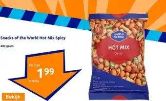 Action Snacks of the World Hot Mix Spicy aanbieding