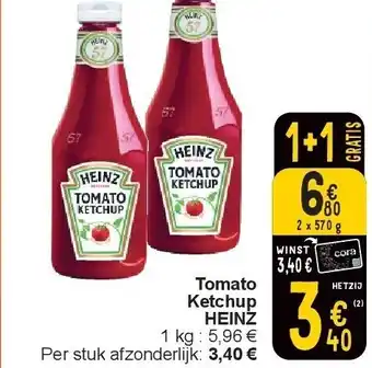 Cora Tomato Ketchup HEINZ aanbieding