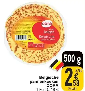 Cora Belgische pannenkoeken CORA aanbieding