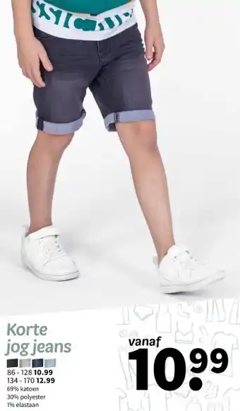 Wibra Korte jog jeans aanbieding