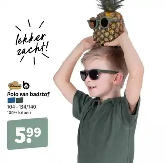 Wibra Polo van badstof aanbieding