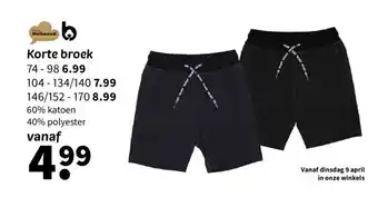 Wibra Korte broek aanbieding