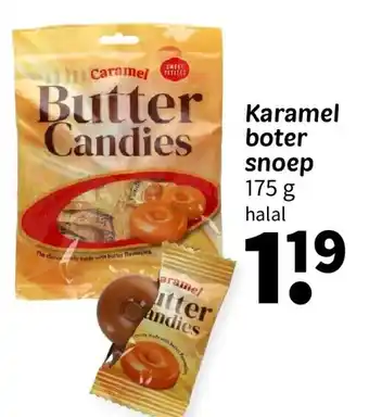 Wibra Karamel boter snoep aanbieding